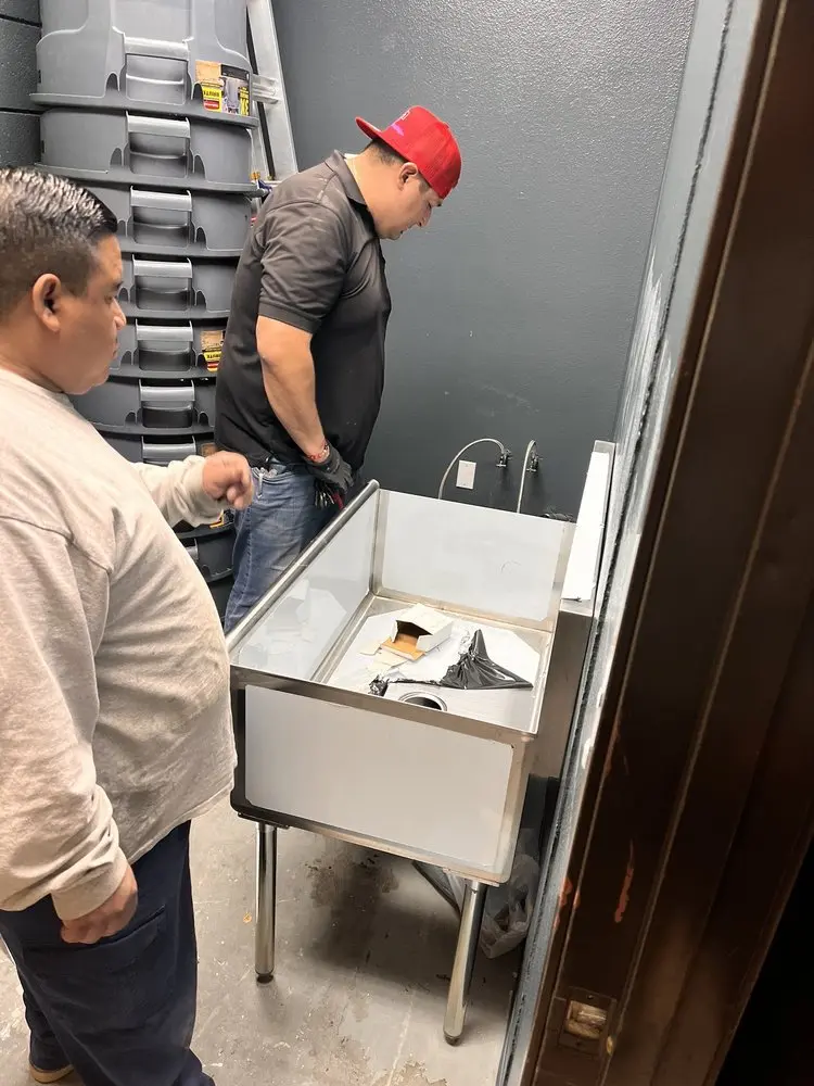 Commercial plumbing and sink installation in Gardner